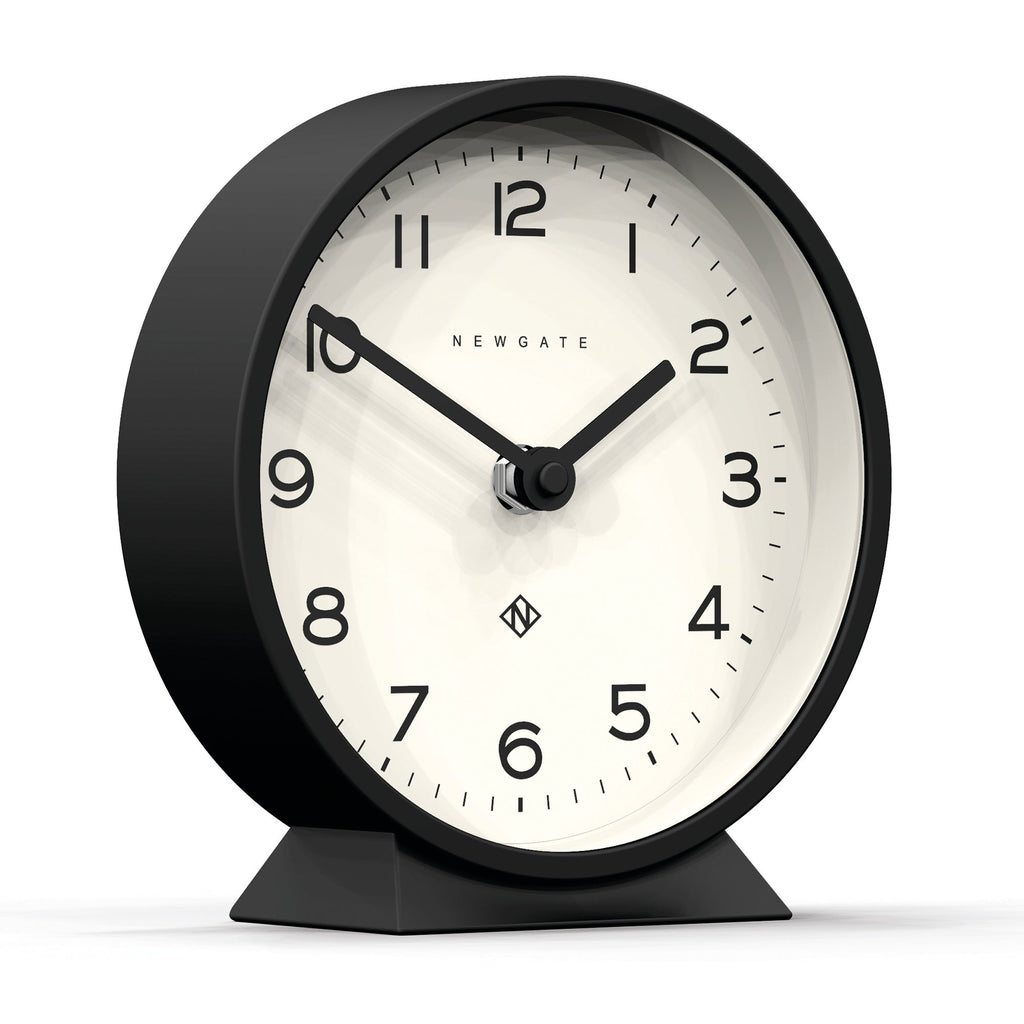Newgate M Mantel Clock - Cave Black - Desk and Shelf Clock