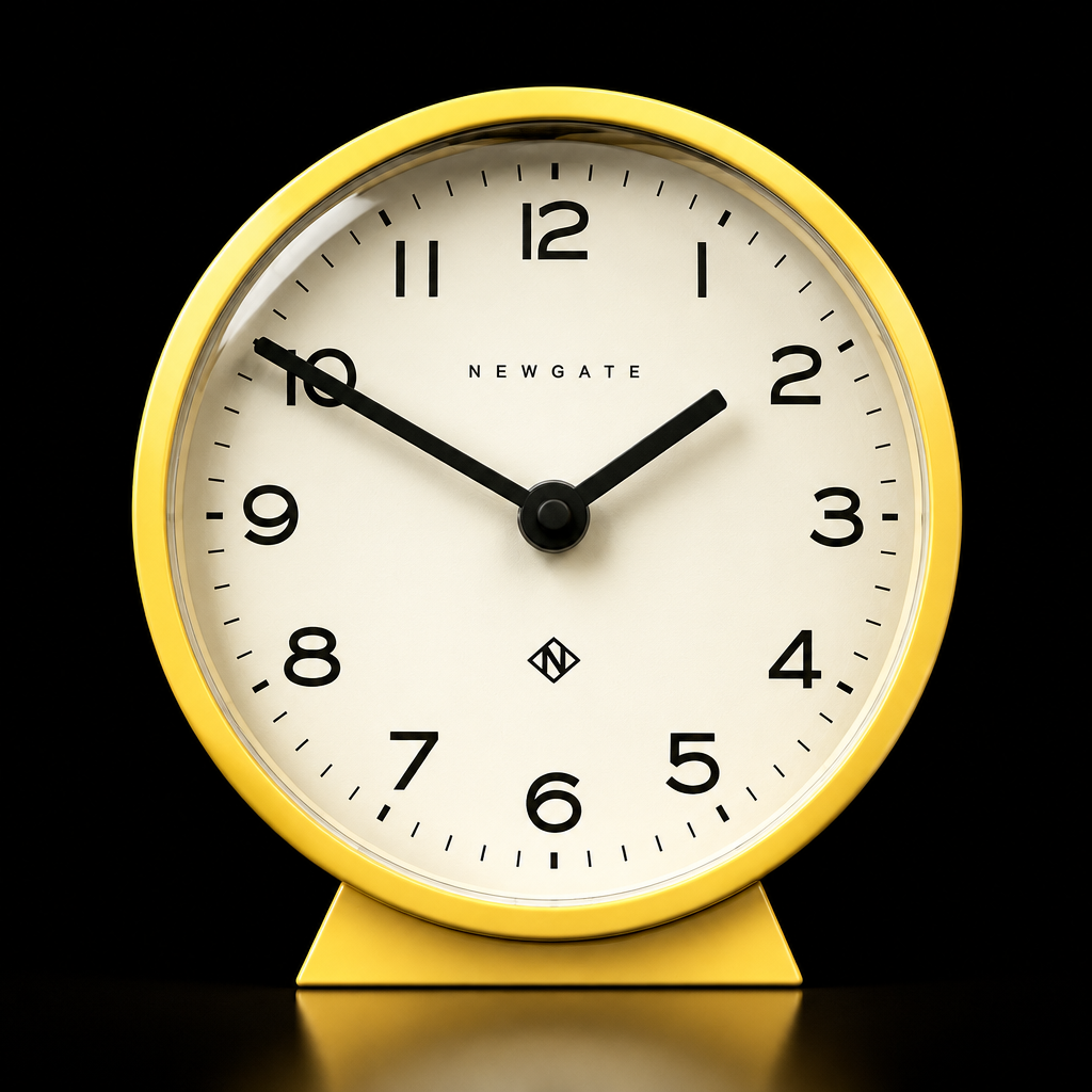 Newgate M Mantel Clock – Cheeky Yellow