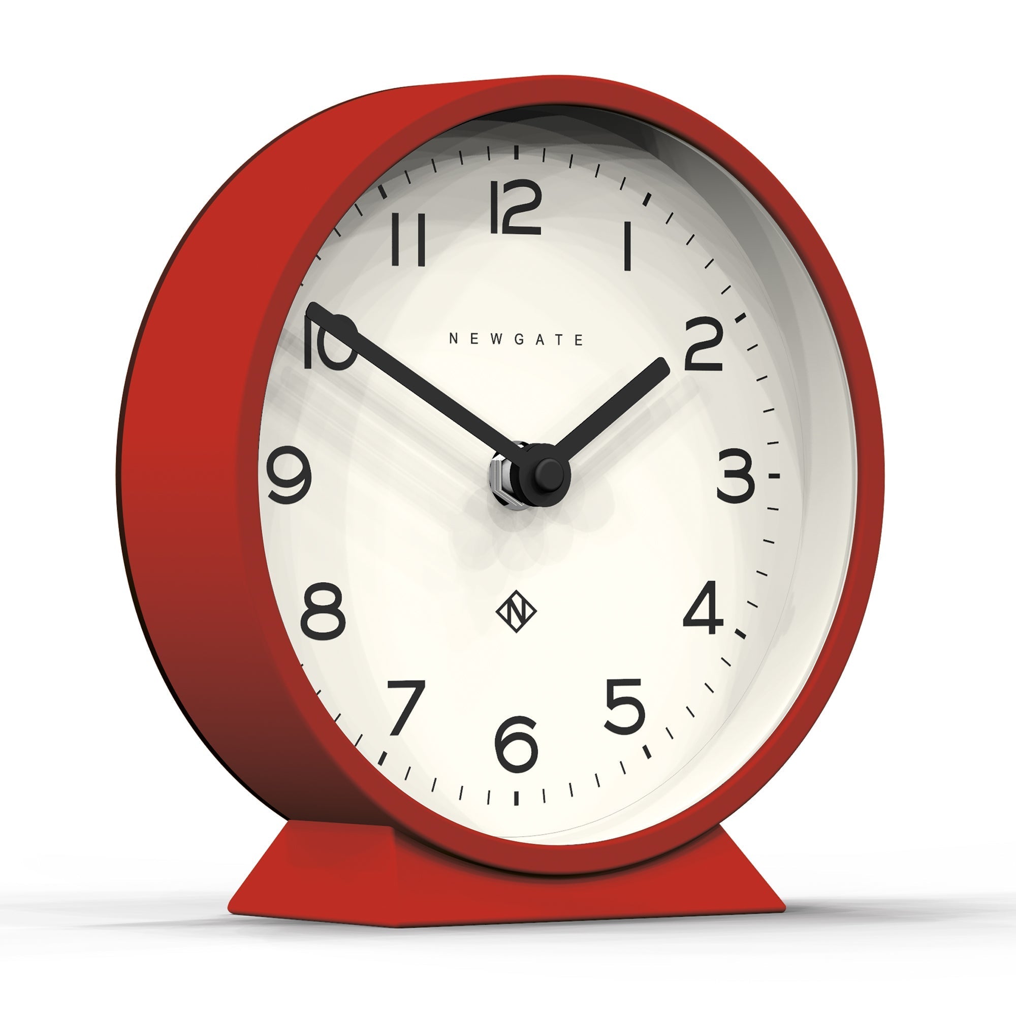 Newgate M Mantel Clock - Fire Engine Red - Desk and Shelf Clock