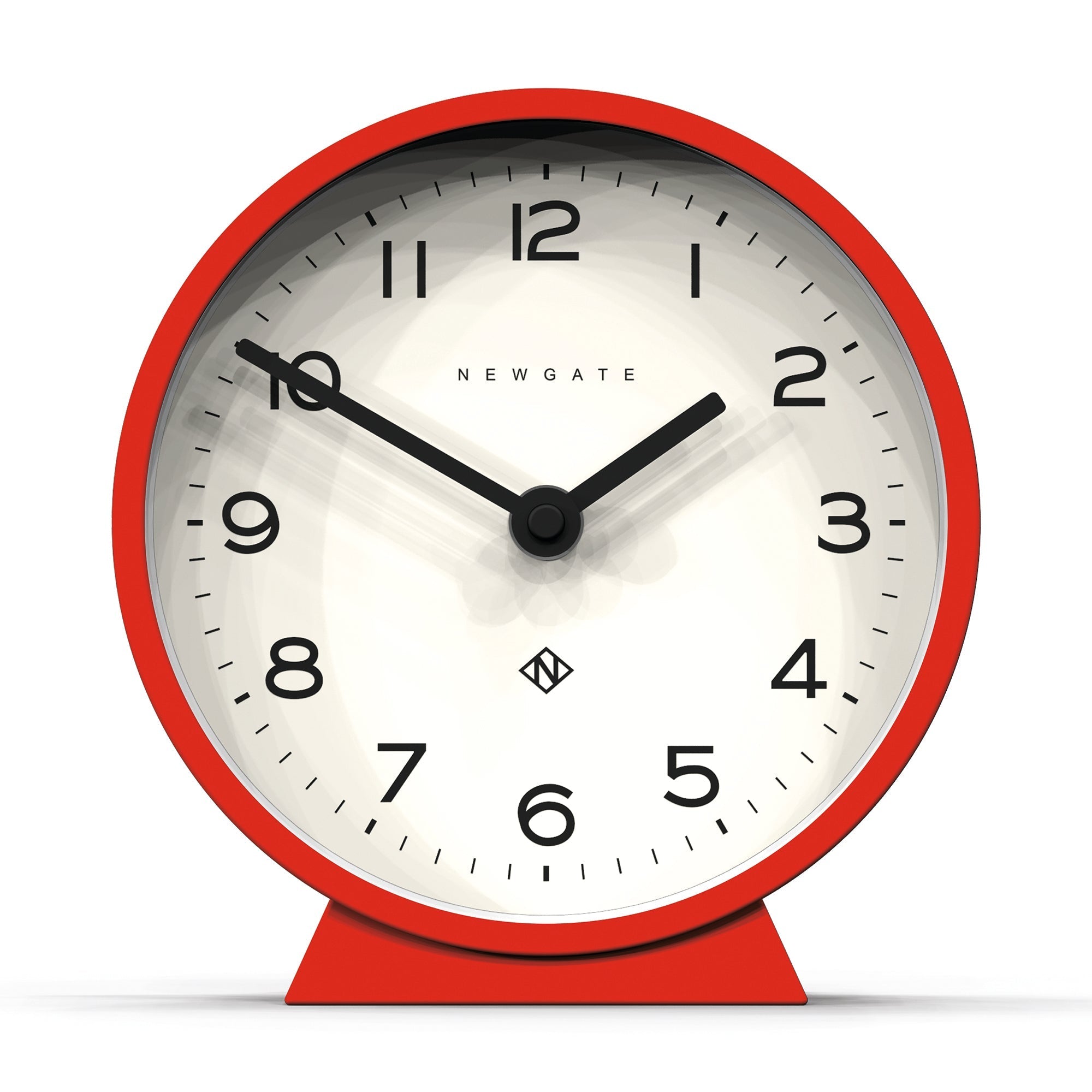 Newgate M Mantel Clock - Fire Engine Red - Desk and Shelf Clock