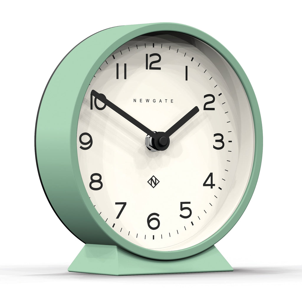 Newgate M Mantel Clock - Neo Mint - Desk and Shelf Clock