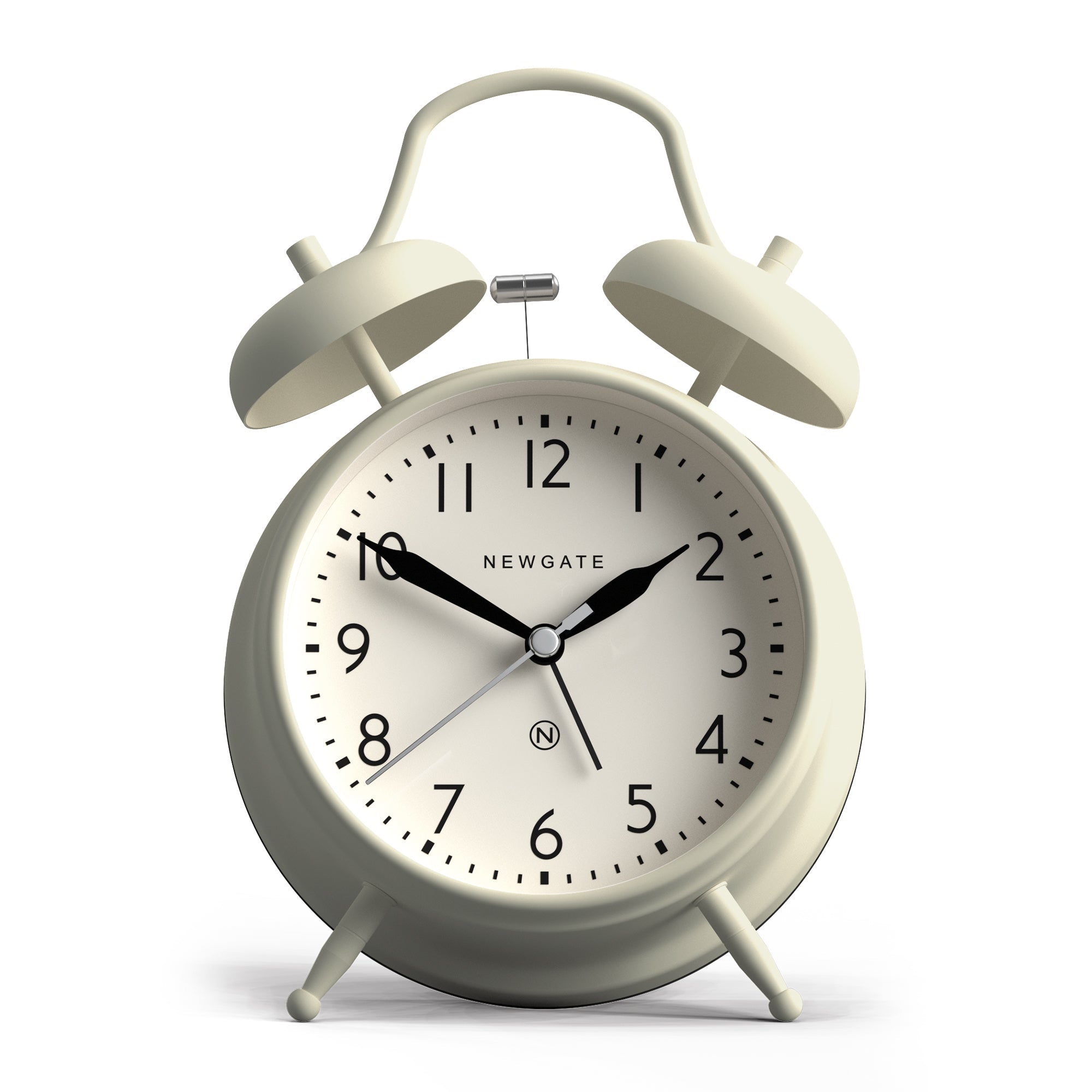 Newgate New Covent Garden Alarm - Linen White - Desk and Shelf Clock