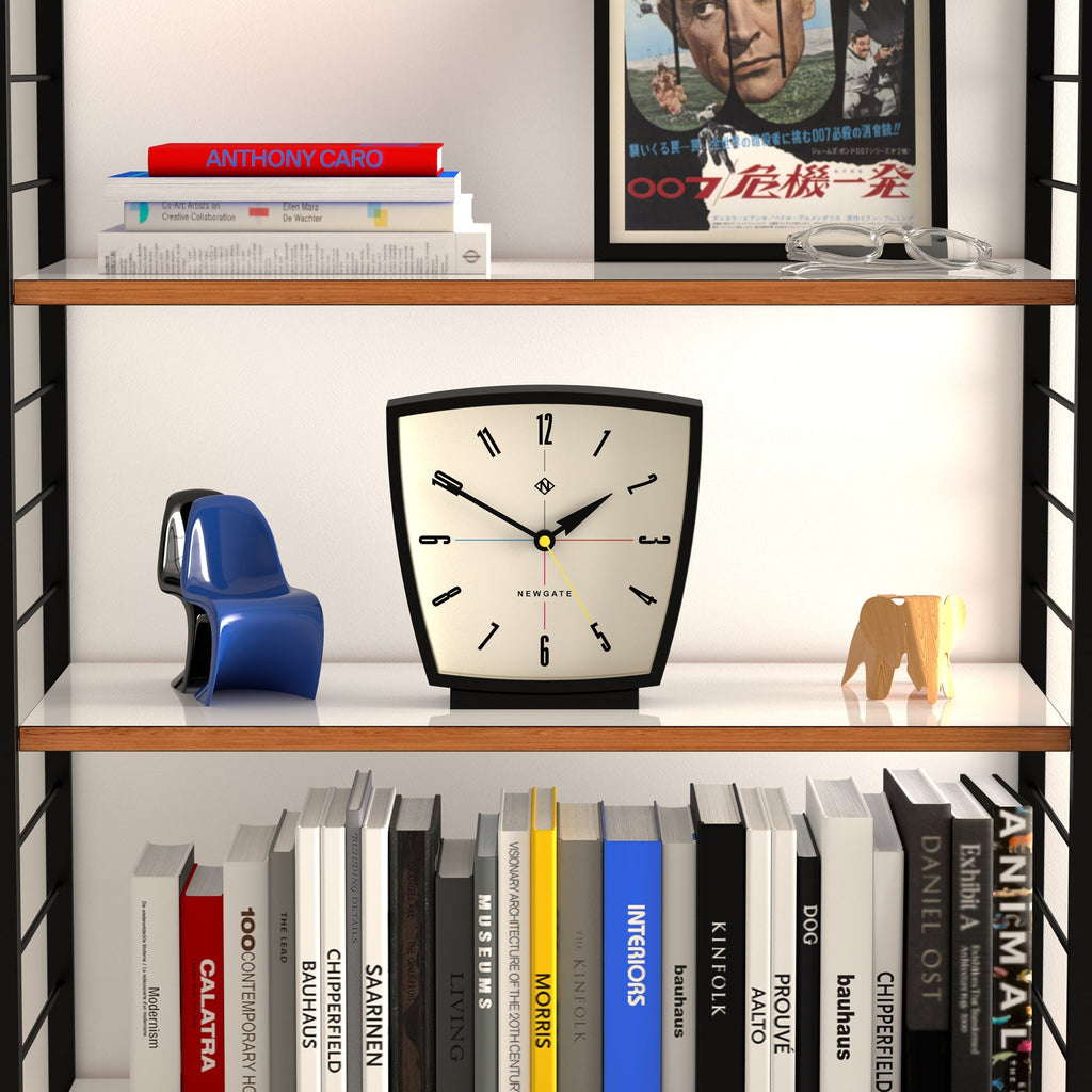 Newgate Odyssey Mantel Clock - Black - Desk and Shelf Clock