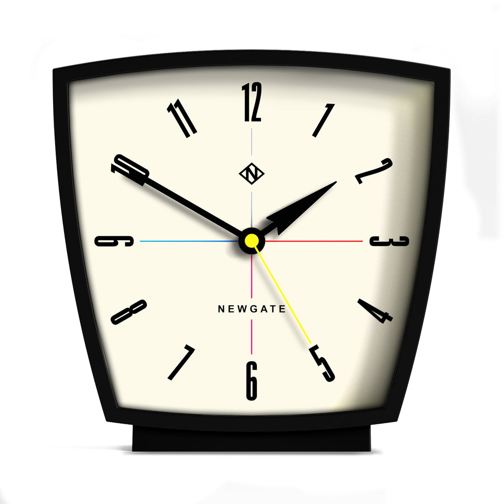 Newgate Odyssey Mantel Clock - Black - Desk and Shelf Clock