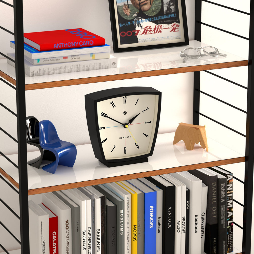 Newgate Odyssey Mantel Clock - Black - Desk and Shelf Clock