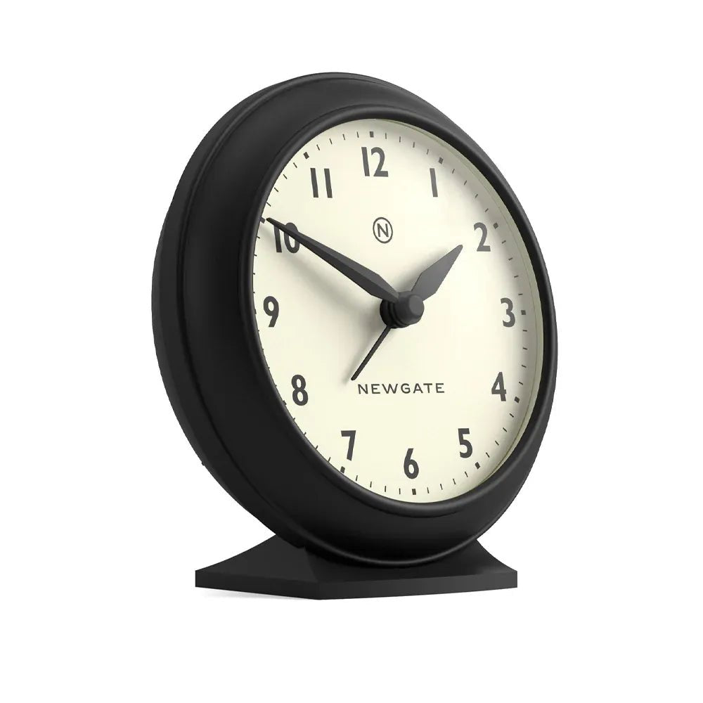 Newgate Pacific Mantel Clock - Black - Desk and Shelf Clock