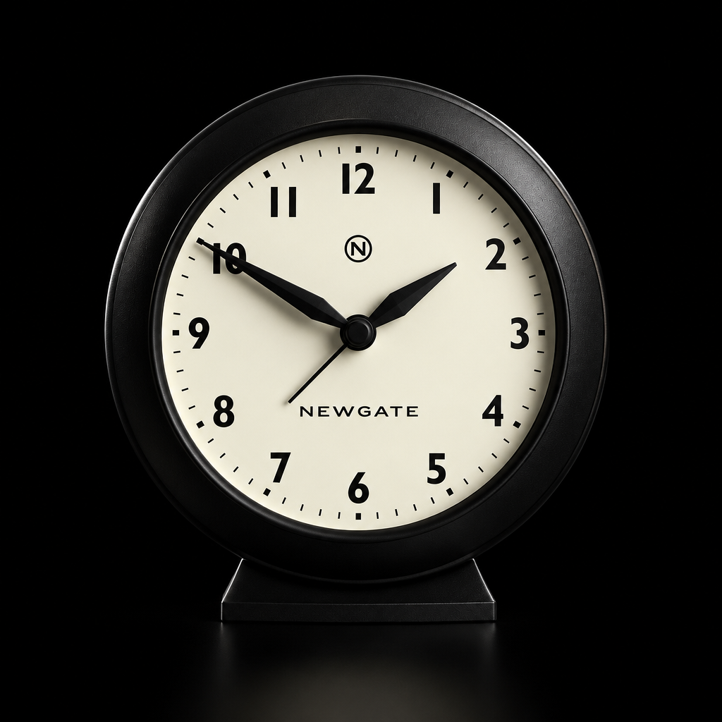 Newgate Pacific Mantel Clock – Black