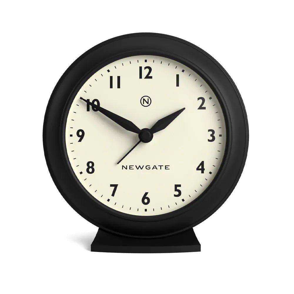 Newgate Pacific Mantel Clock - Black - Desk and Shelf Clock