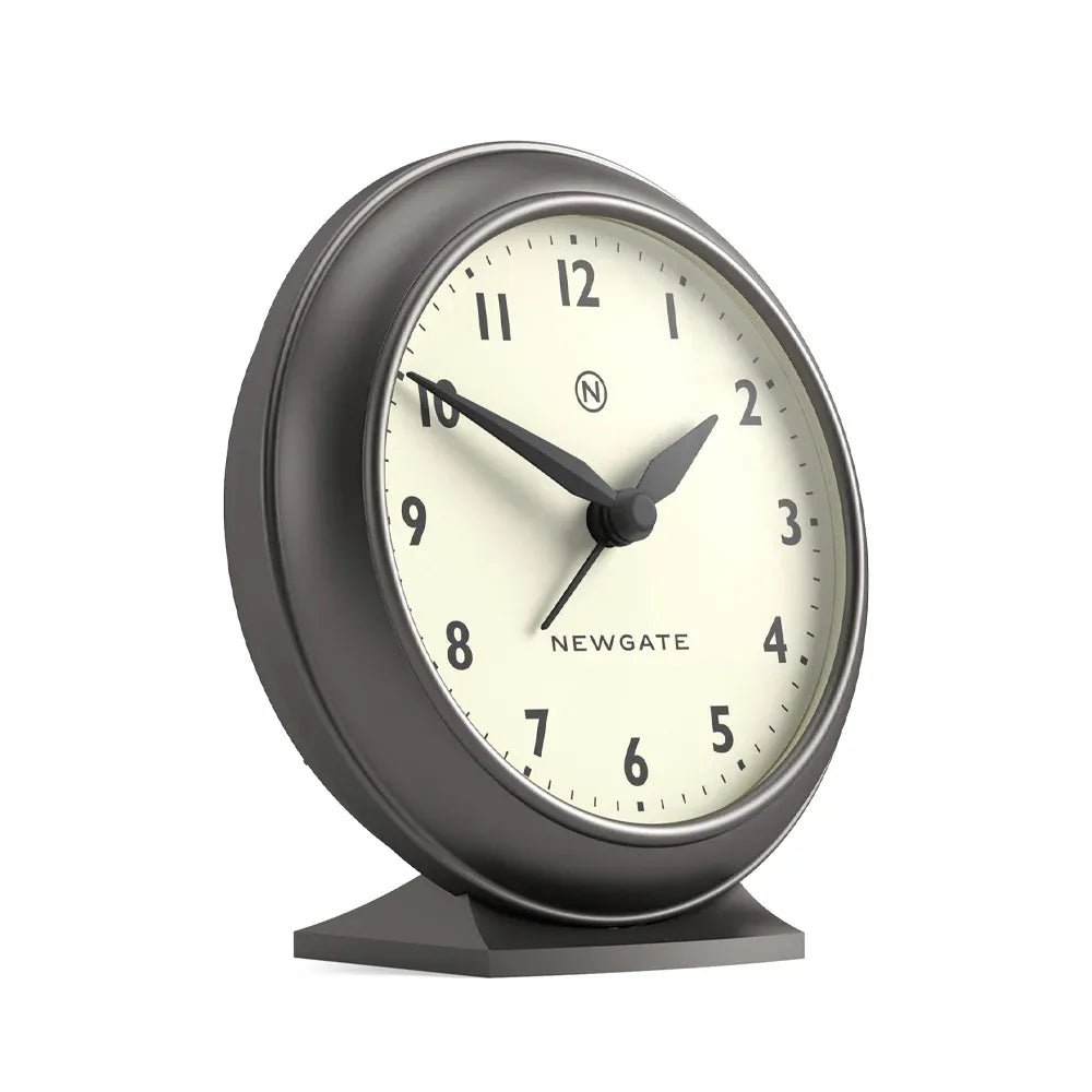 Newgate Pacific Mantel Clock - Graphite - Desk and Shelf Clock