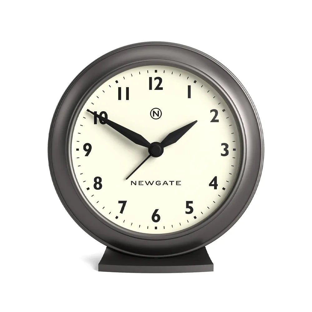 Newgate Pacific Mantel Clock - Graphite - Desk and Shelf Clock