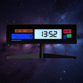 Newgate Supergenius Lcd Alarm Clock - Matte Black - Desk and Shelf Clock