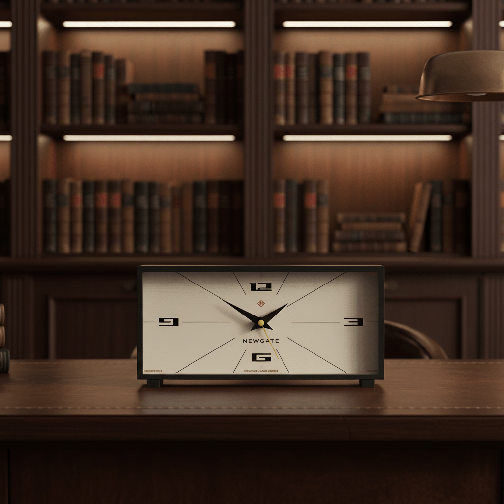 Newgate Thunderbird Mantel Clock - Black - Desk and Shelf Clock