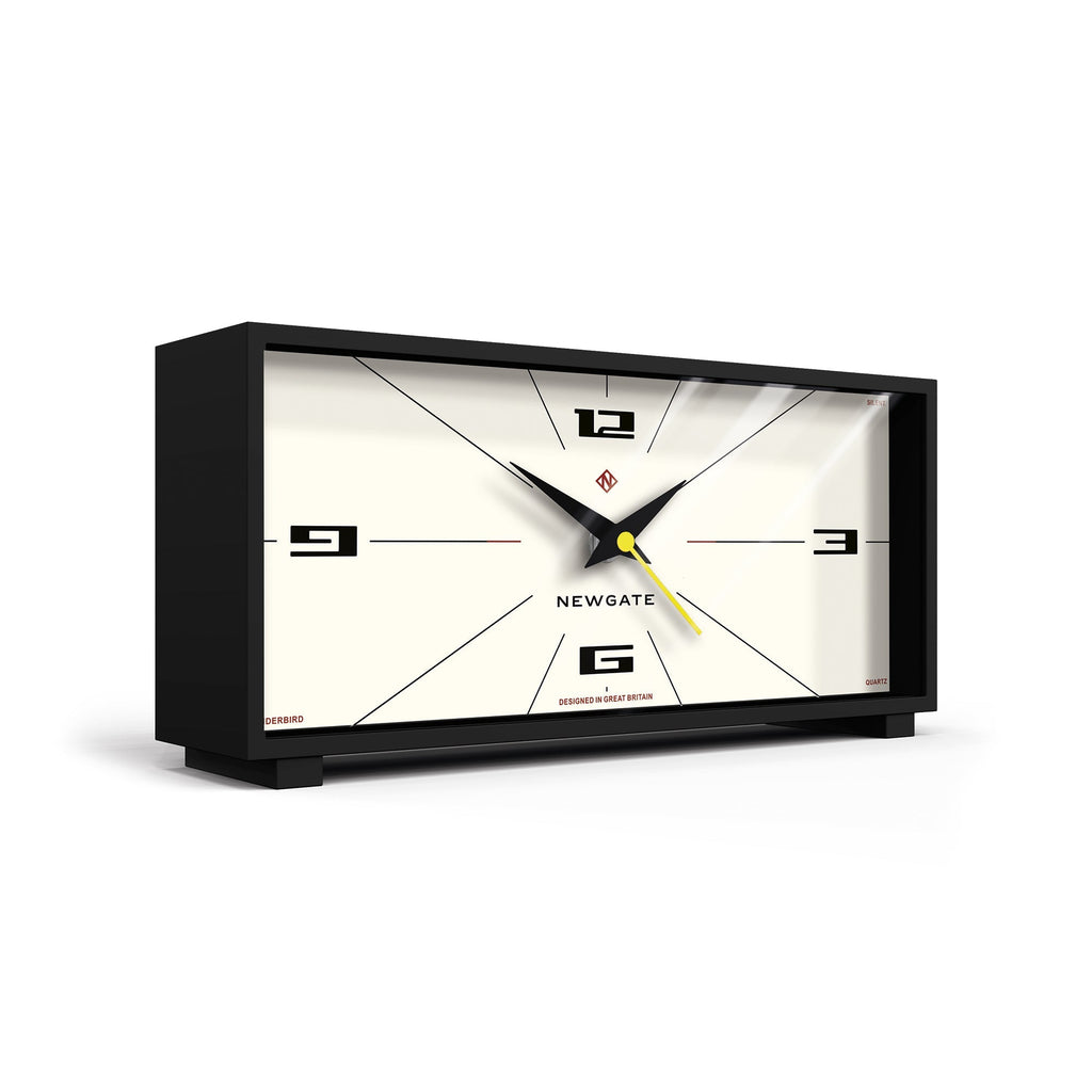 Newgate Thunderbird Mantel Clock - Black - Desk and Shelf Clock