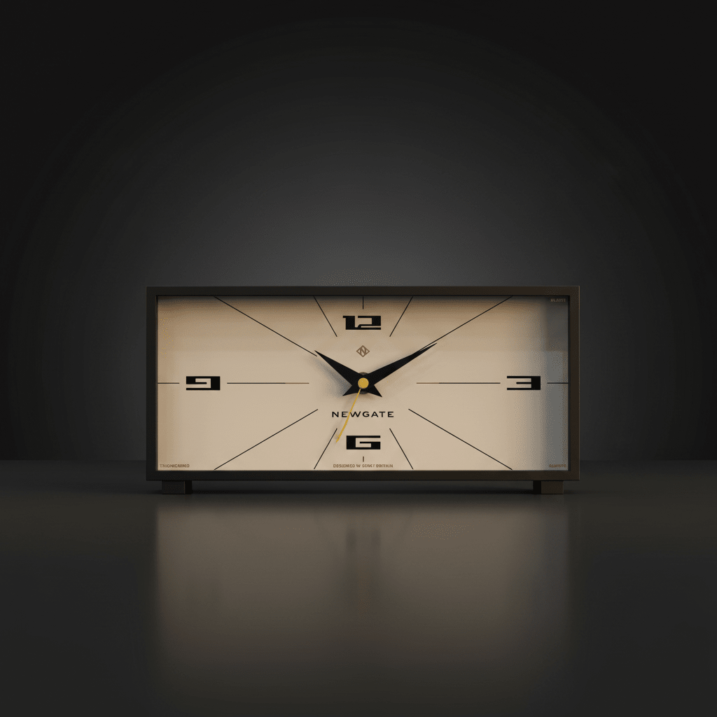 Newgate Thunderbird Mantel Clock - Black - Desk and Shelf Clock