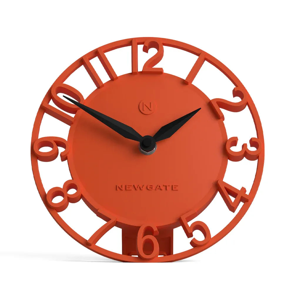 Newgate Timewarp Mantel Clock - Orange - Desk and Shelf Clock