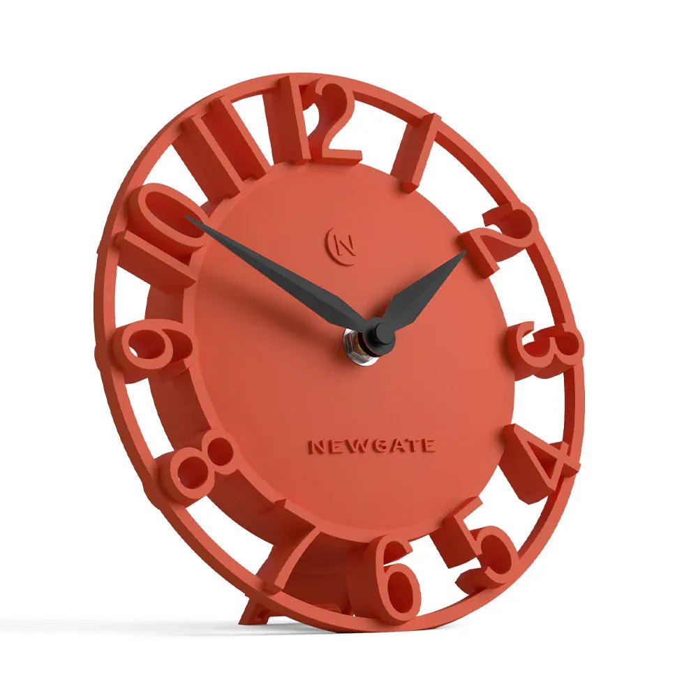 Newgate Timewarp Mantel Clock - Orange - Desk and Shelf Clock