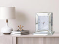 Mirrored Table Clock - Silver - Desk Clocks
