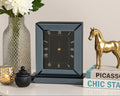 Mirrored Table Clock - Smoke Grey - Desk Clocks