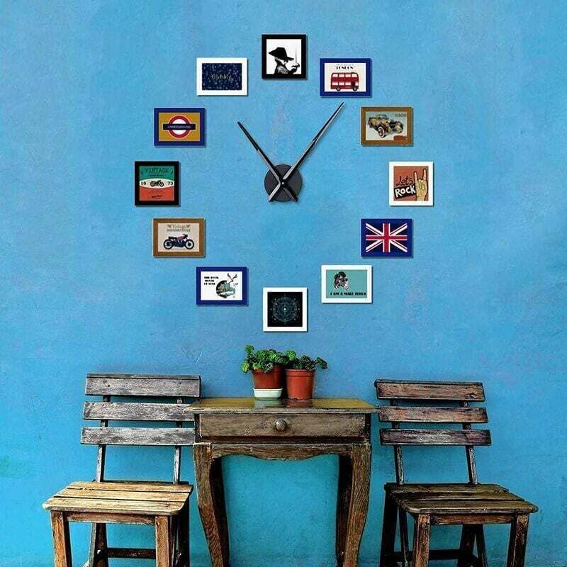 Large Wall Clock Single Hand No Numbers 31.5cm Hands - DIY Clock Movement Mechanisms