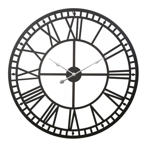 Artiss Wall Clock - Black 60cm - Wall Clocks