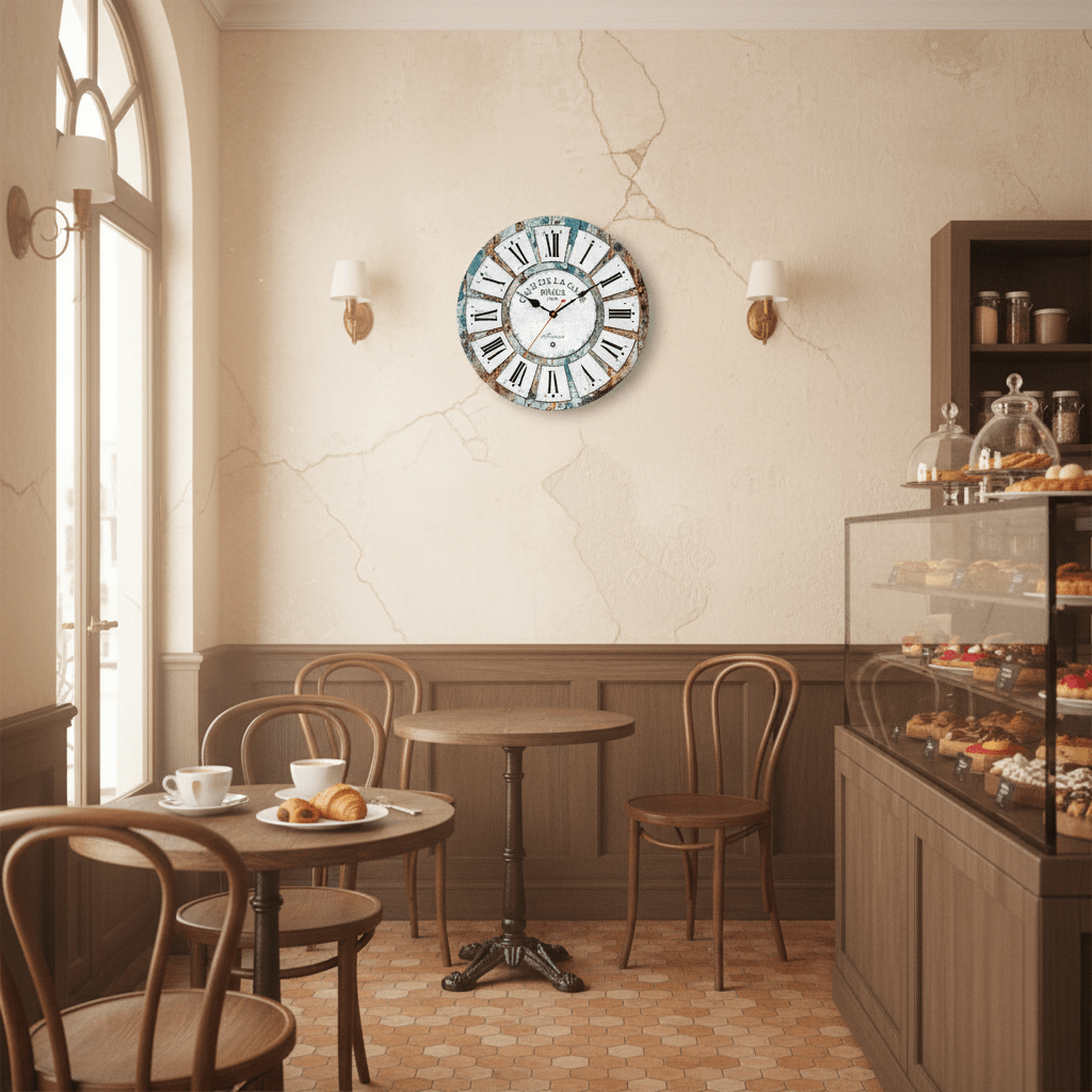 Artiss Wall Clock - Turquoise - Wall Clocks