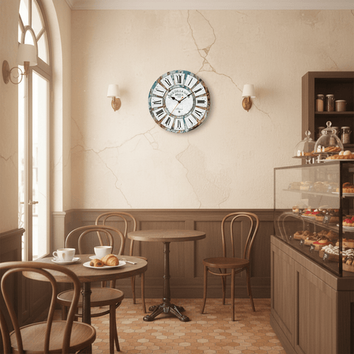 Artiss Wall Clock - Turquoise - Wall Clocks