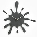 Creative Splatter Design Wall Clock - Black - Wall Clocks