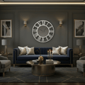 Decorative Mirror Clock - Silver - Wall Clocks | Infinity Clocks
