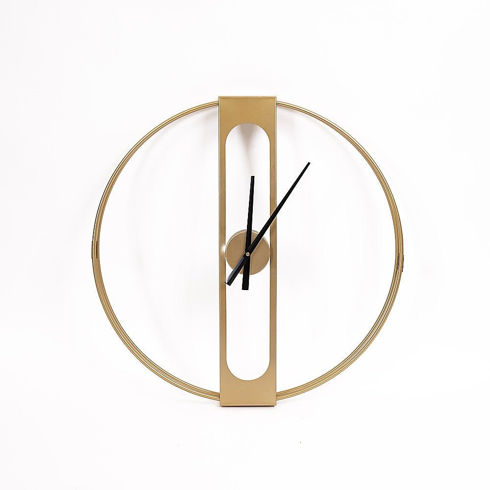 Frosted Glass Gold Wall Clock - Wall Clocks