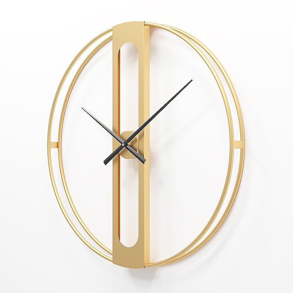 Frosted Glass Gold Wall Clock - Wall Clocks