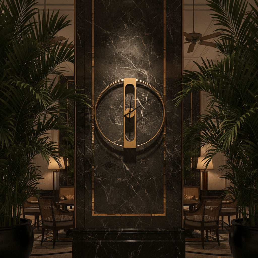 Frosted Glass Gold Wall Clock - Wall Clocks