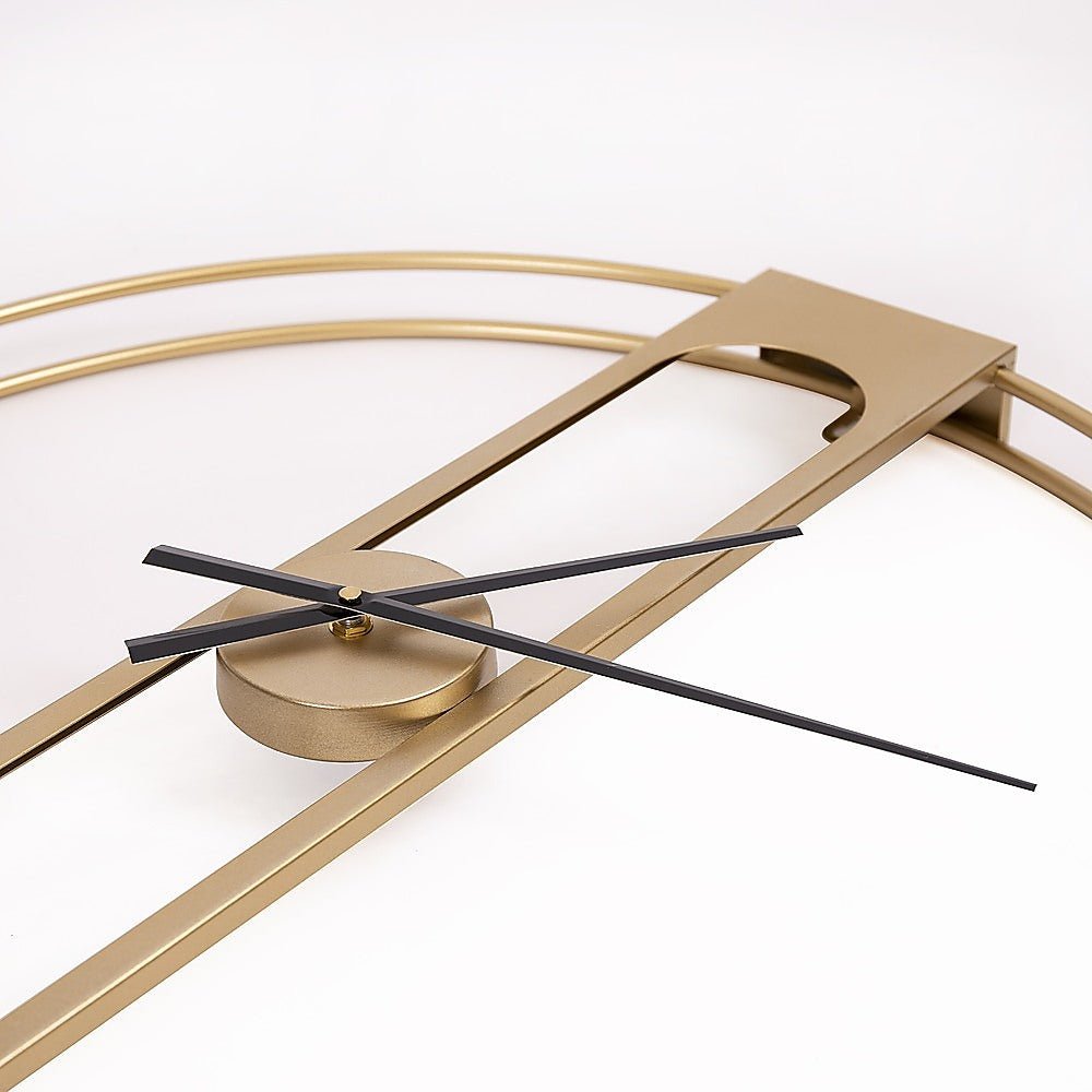 Frosted Glass Gold Wall Clock - Wall Clocks