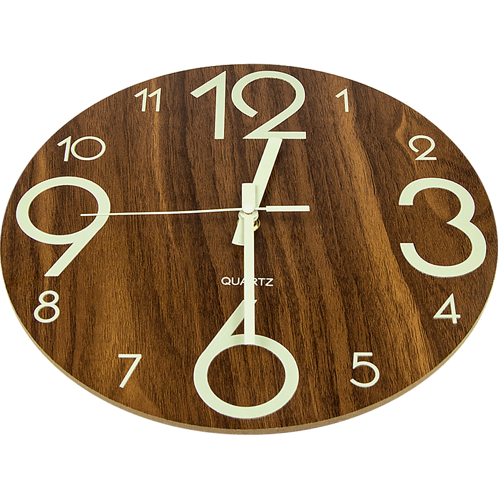 Glow In The Dark Wall Clock Luminous - Quartz Quiet - Wall Clocks
