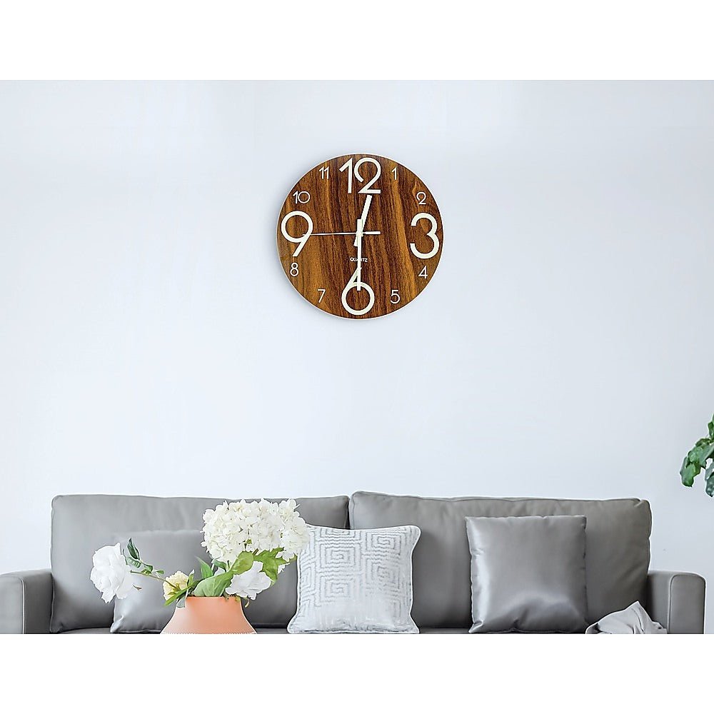 Glow In The Dark Wall Clock Luminous - Quartz Quiet - Wall Clocks