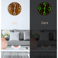 Glow In The Dark Wall Clock Luminous - Quartz Quiet - Wall Clocks