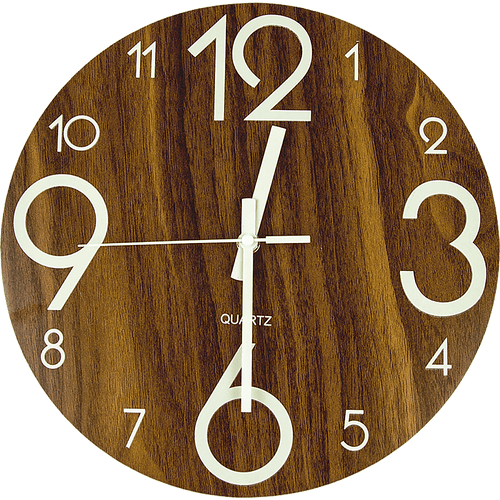 Glow In The Dark Wall Clock Luminous - Quartz Quiet - Wall Clocks