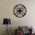 Large Metal Outdoor Wall Clock – Black - Wall Clocks