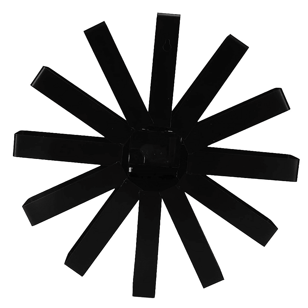 Modern Ribbon Wall Clock - Black - Wall Clocks
