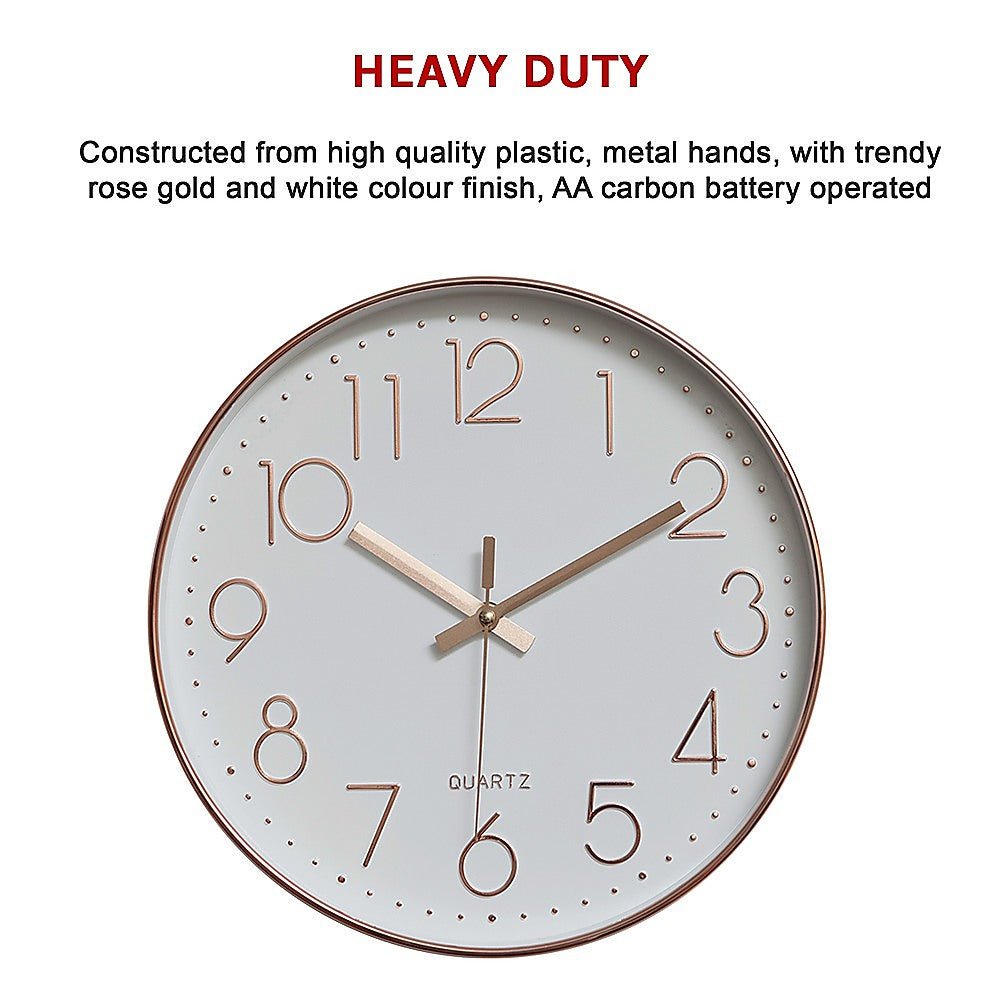 Modern Wall Clock - Rose Gold - Wall Clocks