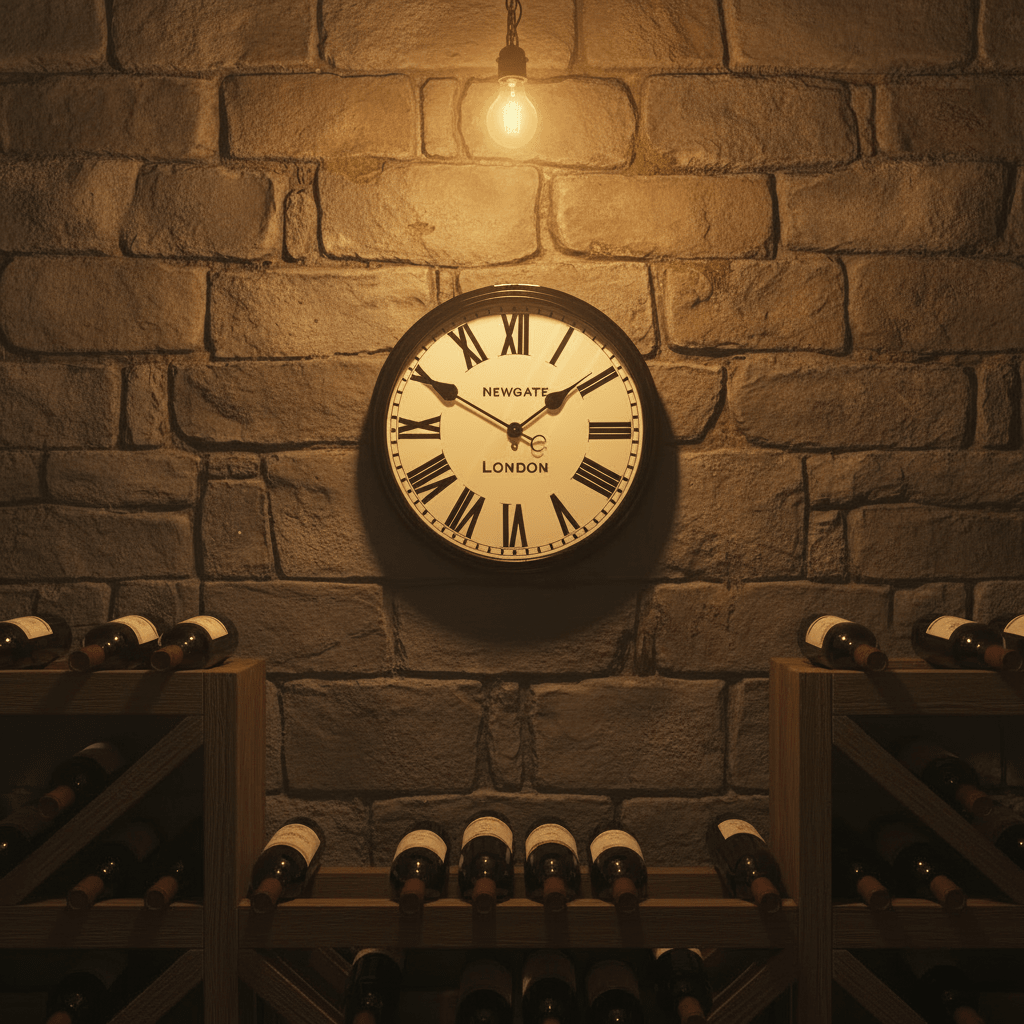 Newgate Battersby Clock - Black - Wall Clocks | Infinity Clocks