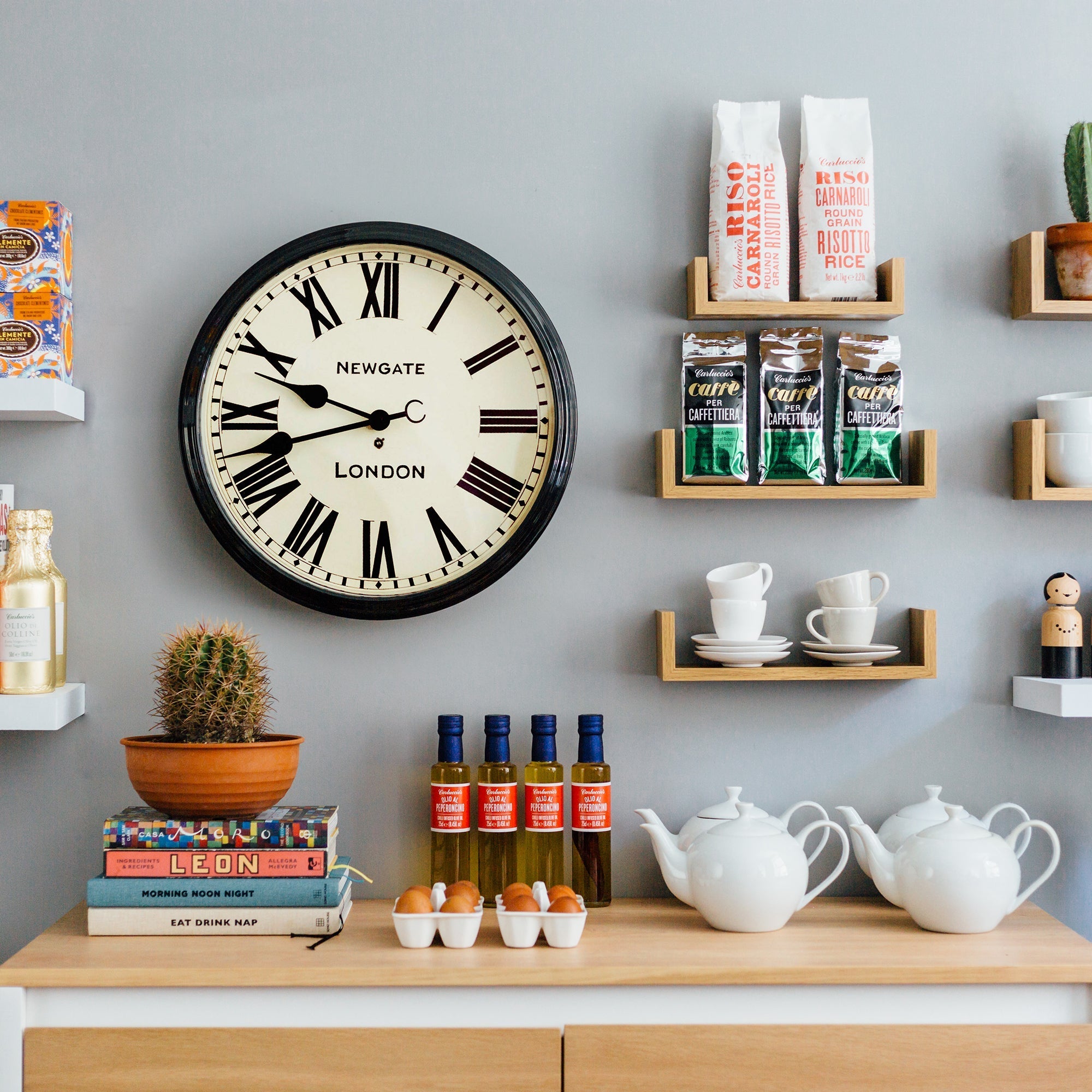 Newgate Battersby Clock - Black - Wall Clocks | Infinity Clocks
