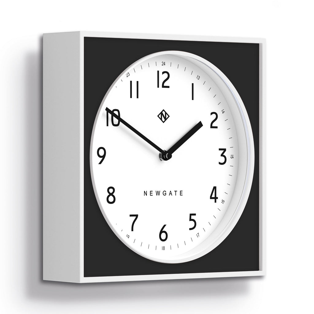 Newgate Burger & Chips Wall Clock - Black - Wall Clocks
