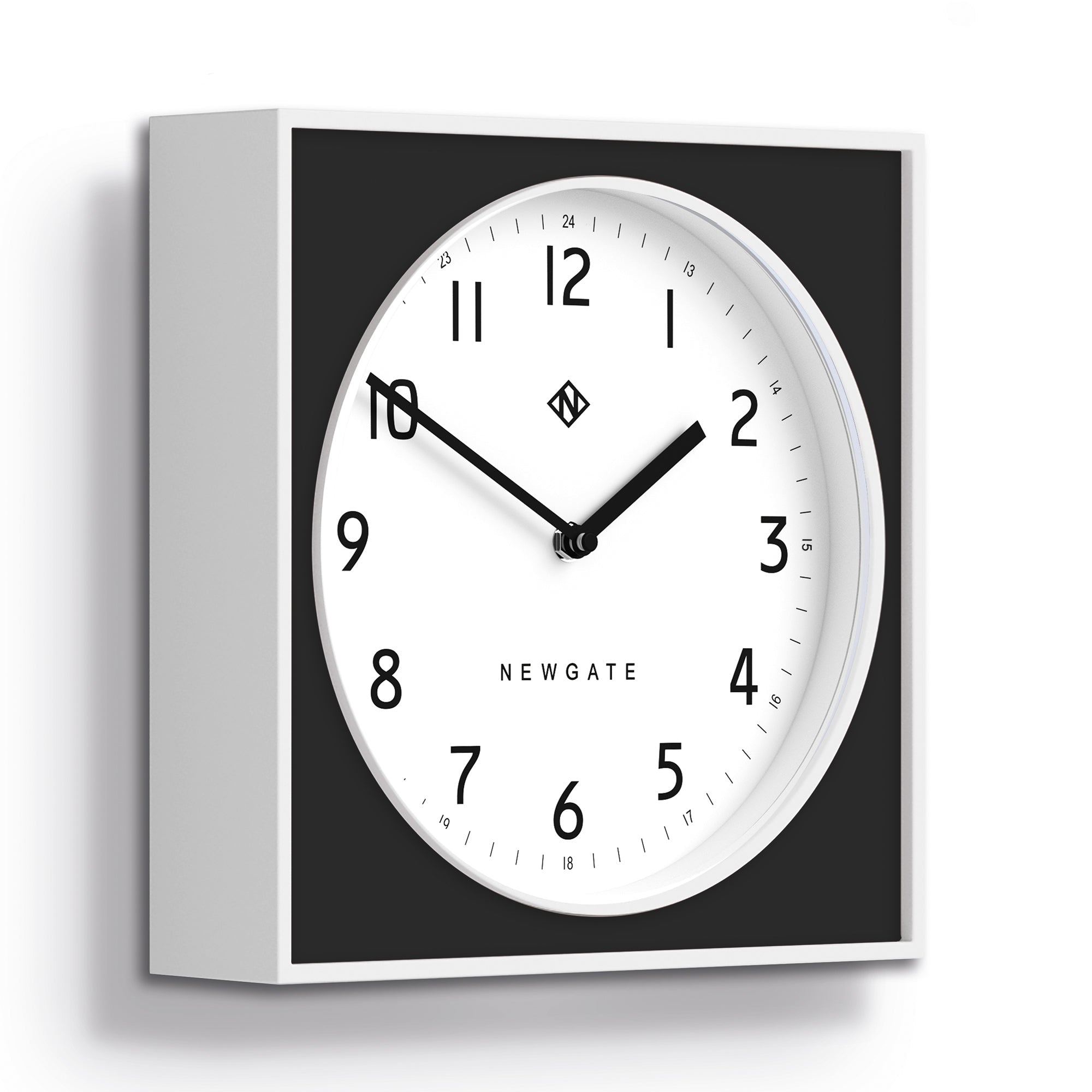 Newgate Burger & Chips Wall Clock - Black - Wall Clocks