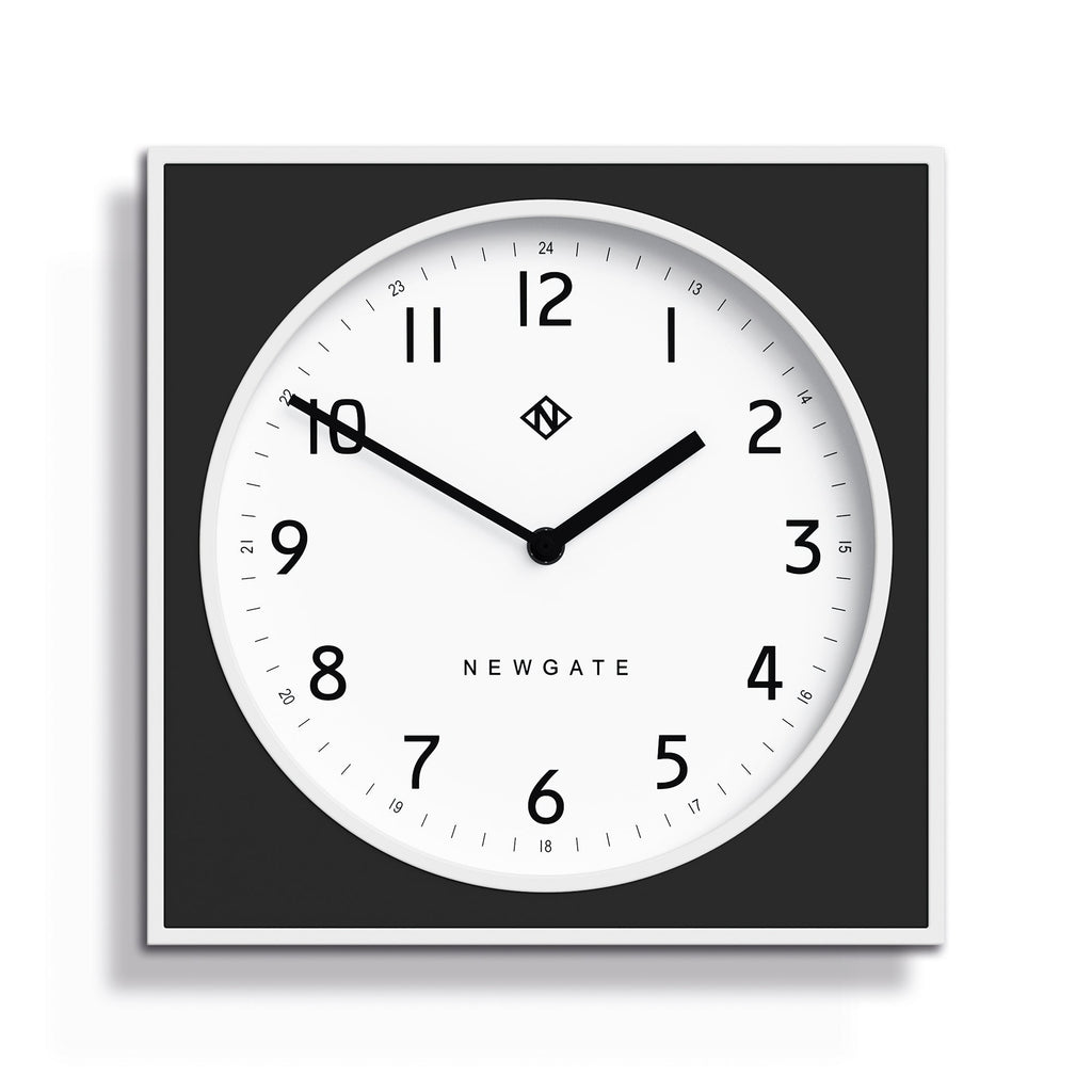 Newgate Burger & Chips Wall Clock - Black - Wall Clocks