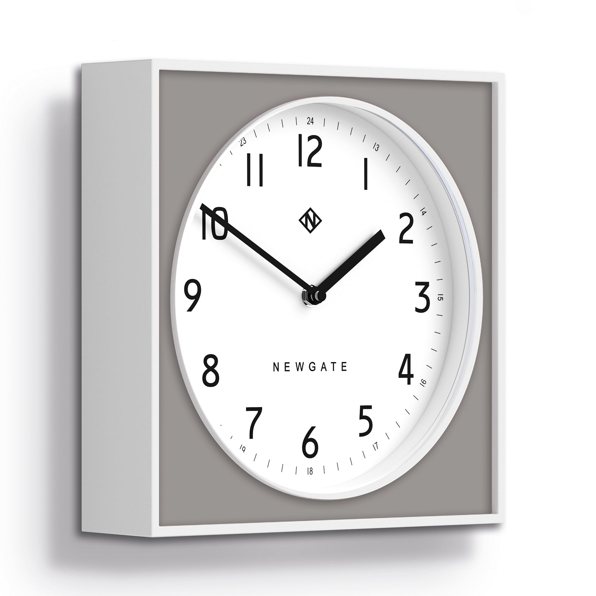 Newgate Burger & Chips Wall Clock - Posh Grey - Wall Clocks