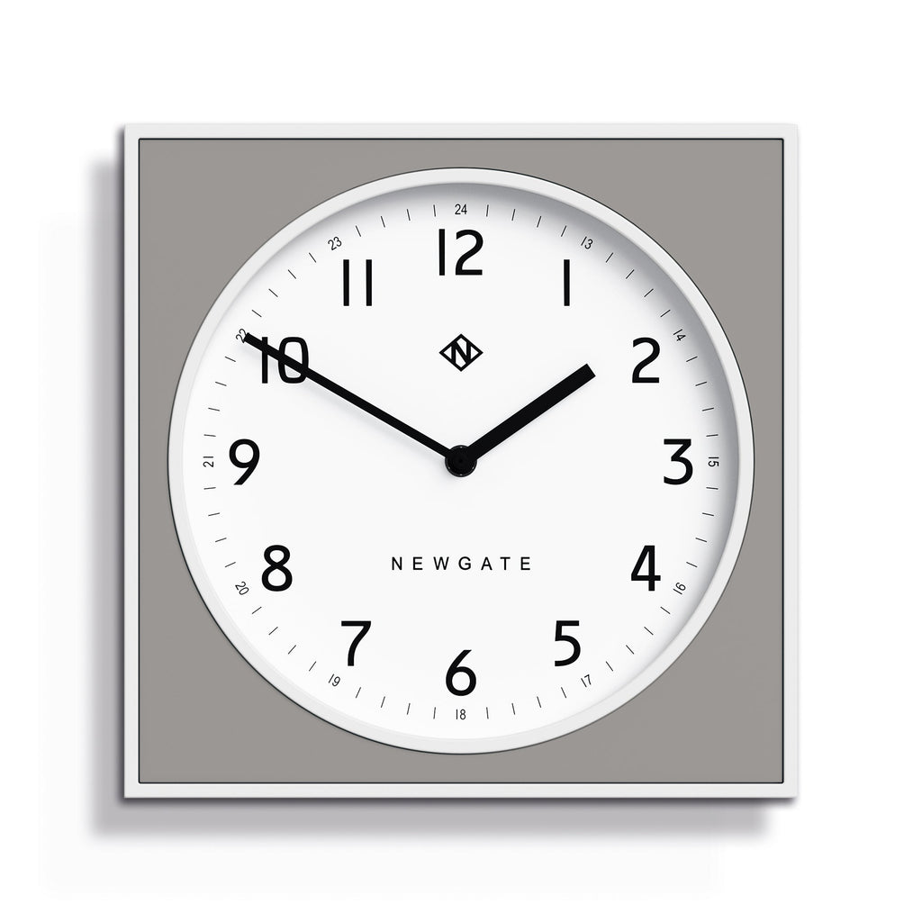 Newgate Burger & Chips Wall Clock - Posh Grey - Wall Clocks
