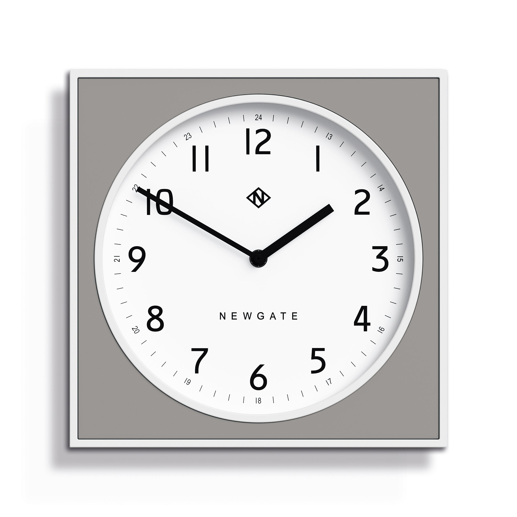 Newgate Burger & Chips Wall Clock - Posh Grey - Wall Clocks