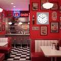 Newgate Burger & Chips Wall Clock - Posh Grey - Wall Clocks