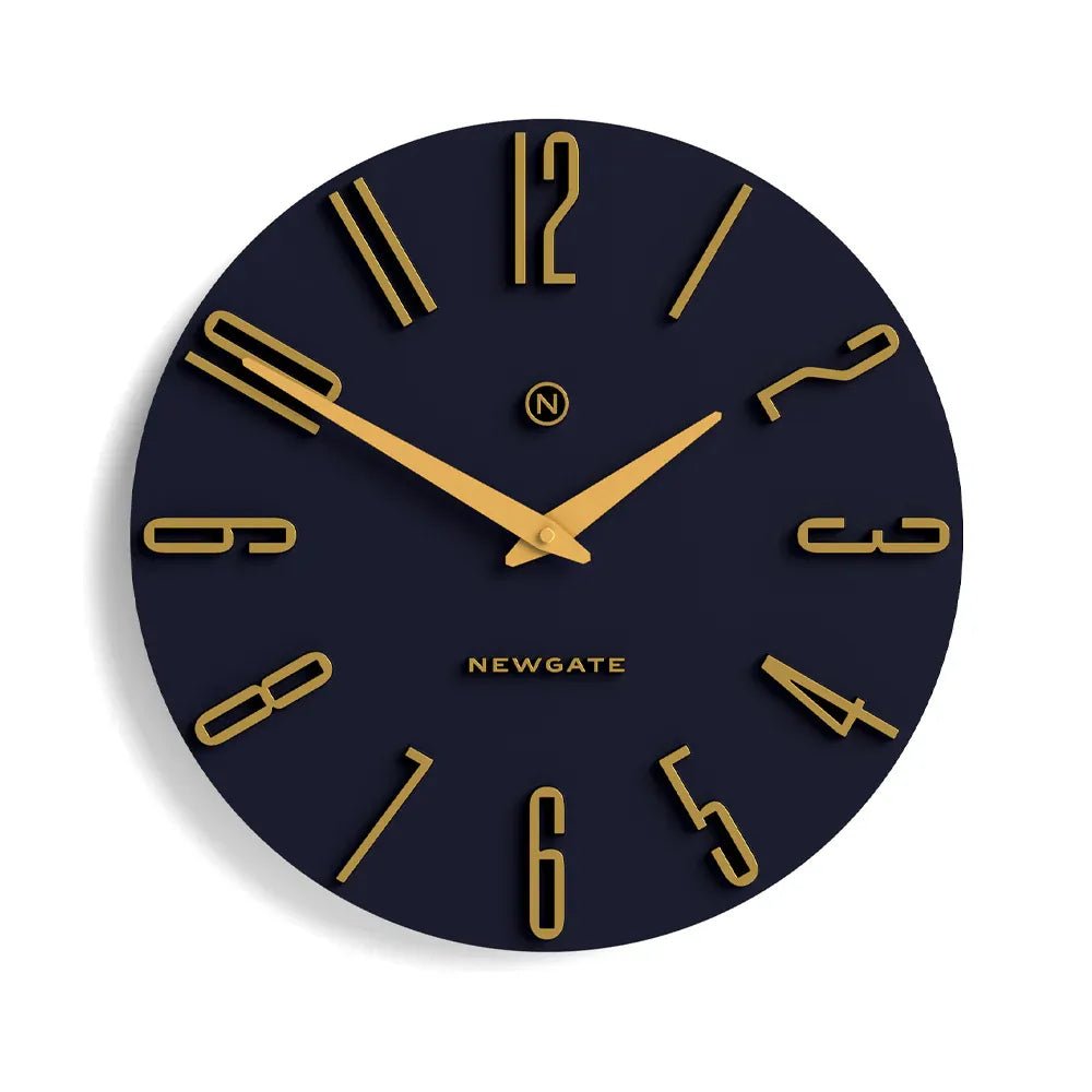 Newgate Empire State Wall Clock - Petrol Blue - Wall Clocks