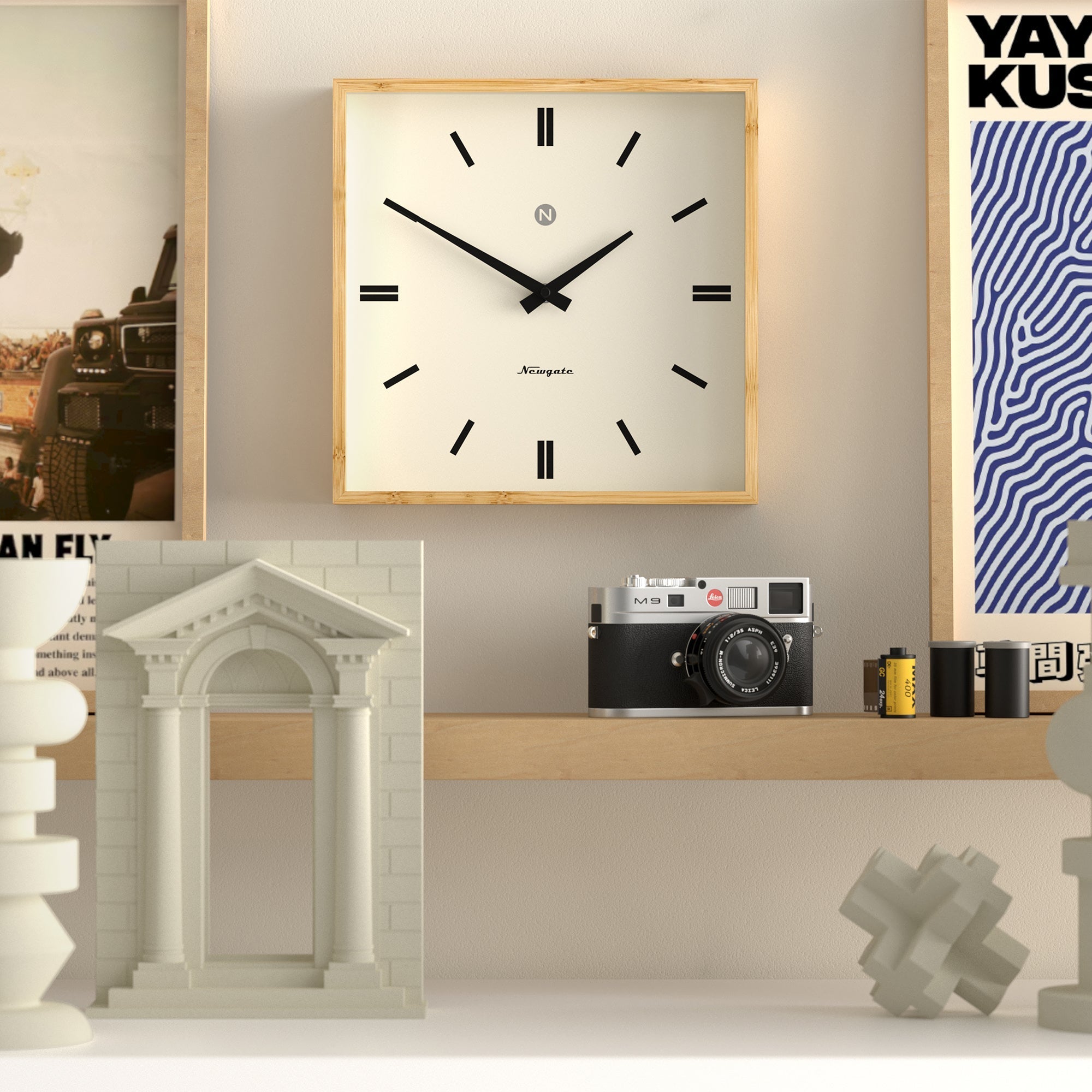 Newgate Fiji Wall Clock - Moped Dial - Wall Clocks